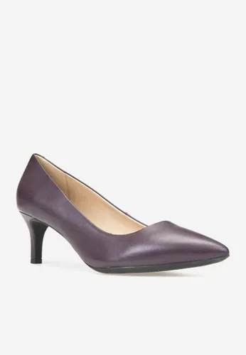 Giày Cao Gót Geox D ELINA C NAPPA GOAT LEA Màu Đỏ Mận Size 38